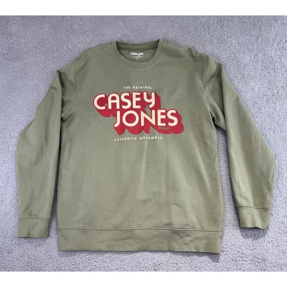 Wrangler Casey Jones The Original Authentic Workwear Sweater Green Size Medium - Picture 1 of 14